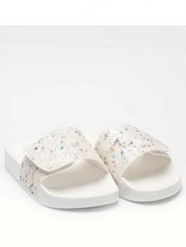 Image of Lelli Kelly Girls Glitter Barbara Slider - White