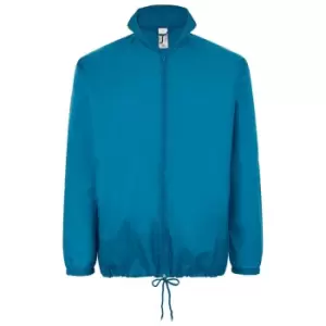 Image of SOLS Unisex Shift Showerproof Windbreaker Jacket (M) (Aqua)