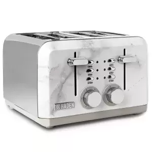 Image of Haden Cotswold 4 Slice Toaster 198808 in Marble White