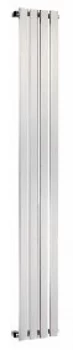 Image of Wickes Haven Flat Panel Vertical Designer Radiator - Chrome 1800 x 435 mm