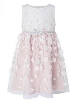 Image of Monsoon Baby Girls Kerry Blossom 3D Dress - Ivory, Size 6-12 Months