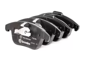 Image of BREMBO Brake pad set FORD,VOLVO,LAND ROVER P 24 076 1379971,1432363,1436498 1437761,1458247,1566232,1747043,1916756,6G912K021A2A,6G912K021A2B,T4N13433