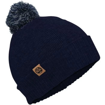 Image of Six Peaks Pom Beanie Hat - Navy/Grey