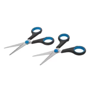 Image of Silverline Scissors 2pk 140mm (5 ½”) 529366