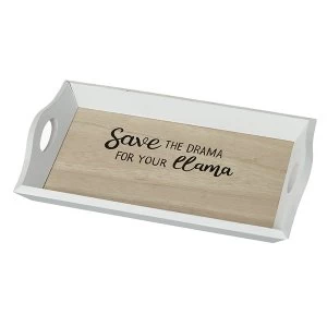 Image of Save The Drama Wooden Tray By Heaven Sends