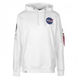 Image of Alpha Industries Apollo 11 Hoodie - White