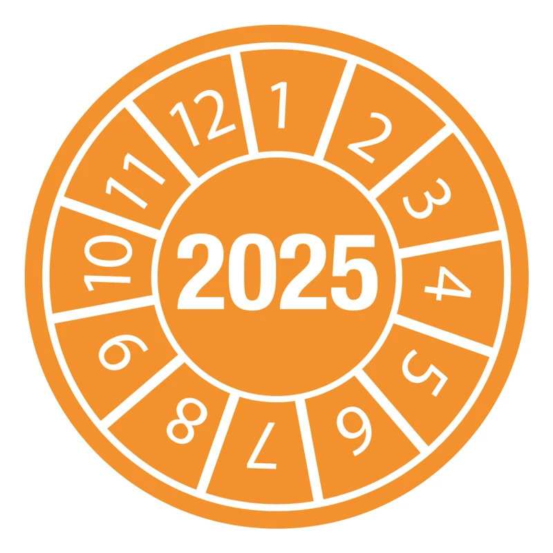 Image of Brady 834044 self-adhesive label Circle Permanent Orange 15 pc(s)