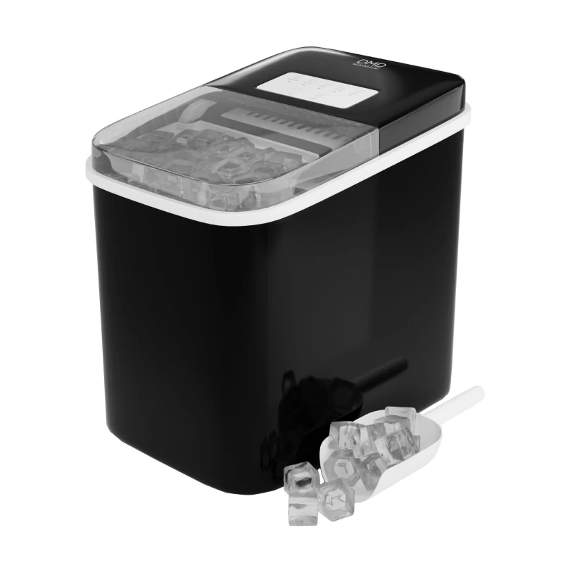 Image of DMD Collective IceWhiz Portable Countertop Ice Maker Automatic Cleaning 12kg/24hr with Scoop & Basket Black