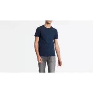 Image of Levis Slim 2 Pack Crew Neck T Shirt - Blue