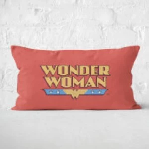 Image of DC Cushions Retro Wonder Woman DC 30x50cm Rectangular Cushion - 30x50cm - Soft Touch