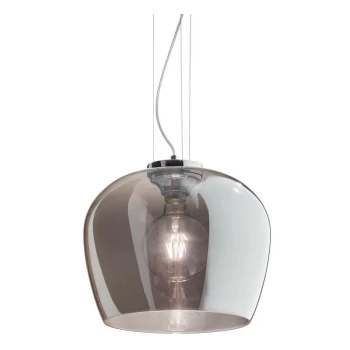 Image of Ideal Lux BLOSSOM - Indoor Dome Ceiling Pendant Lamp 1 Light Grey, E27