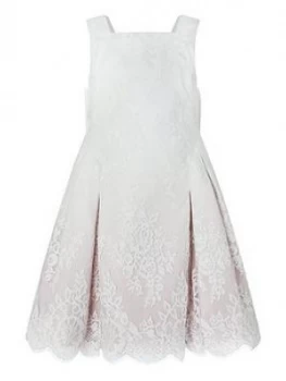 Image of Monsoon Girls Victoria Ombre Lace Dress - Pink, Size 11 Years, Women