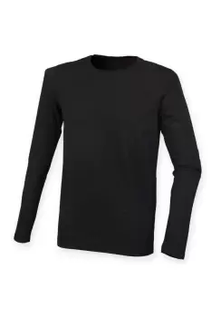 Image of Skinnifit Feel Good Long Sleeved Stretch T-Shirt