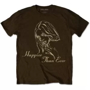 Image of Billie Eilish - Happier Than Ever Unisex XX-Large T-Shirt - Brown