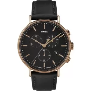 Image of Mens Timex Plated Stainless Steel Weekender
