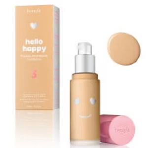 Image of benefit Hello Happy Flawless Liquid Foundation (Various Shades) - Shade 03