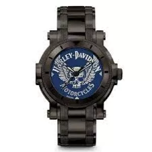 Image of Harley Davidson 78A117 Mens Bracelet Wristwatch Colour - Blue