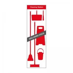 Image of Shadow Board Cleaning Station With Lean Stand, Board Only With Hooks,