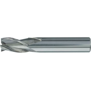 Image of 20.00MM Carbide 3 Flute Plain Shank Short Series Slot Drill - Uncoated - Swisstech