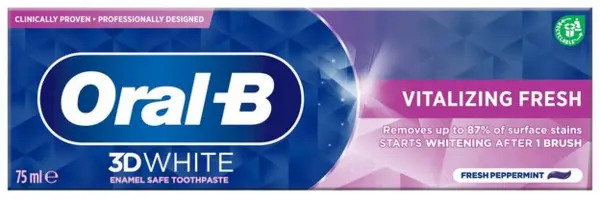 Image of Oral B 3D White Vitalizing Fresh Toothpaste 75ml