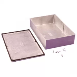 Image of Hammond 1550WJ IP66 Diecast Aluminium Enclosure Natural (275 x 175...