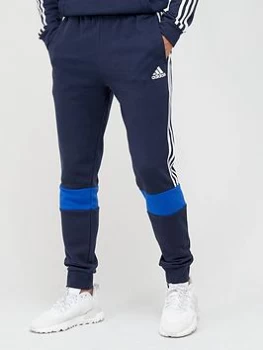 Image of adidas Colourblock Pants - Navy/White, Size S, Men