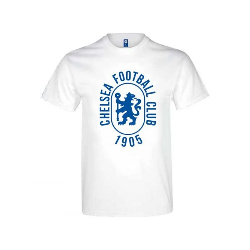 Image of Chelsea FC Chelsea FC Men 1905 T-Shirt in White Size: Small White S Male 5063238096196