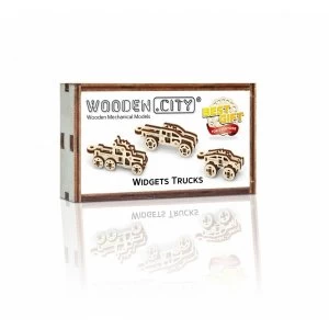 Image of Widgets Trucks Wooden City 3D Wooden Model Kit