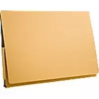 Image of Guildhall Pocket Wallet PW3-YLWZ A4, Foolscap Flap Cardboard Landscape 27 (W) x 14 (D) x 38 (H) cm Yellow Pack of 50