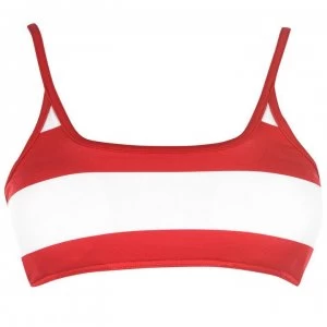 Image of Tommy Bodywear Tommy Striped Bra Bikini - 620 PIQUE RED