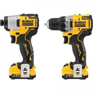 Image of DEWALT DCK2110L2T 12v XR Cordless Drill Driver and Impact Driver 2 x 3ah Li-ion Charger Case