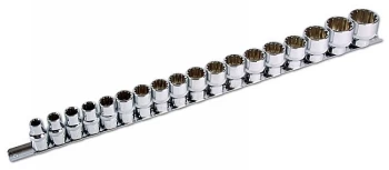Image of Laser Tools 3594 Alldrive Socket Set - 1/2"D 18pc Chrome Vanadium