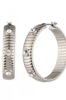 Image of Ladies Lauren Ralph Lauren Jewellery PE 32MM OMEGA STONE HOOP - RHD/CRY 14G00170