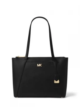 Image of Michael Kors Maddie medium top zip tote bag Black