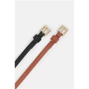 Image of I Saw It First Multi Two Pack Skinny Belts - Multi