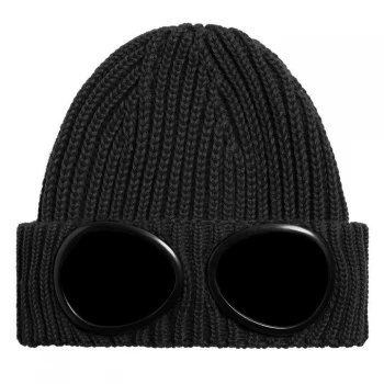 Image of CP COMPANY Goggle Knit Hat - Black 999