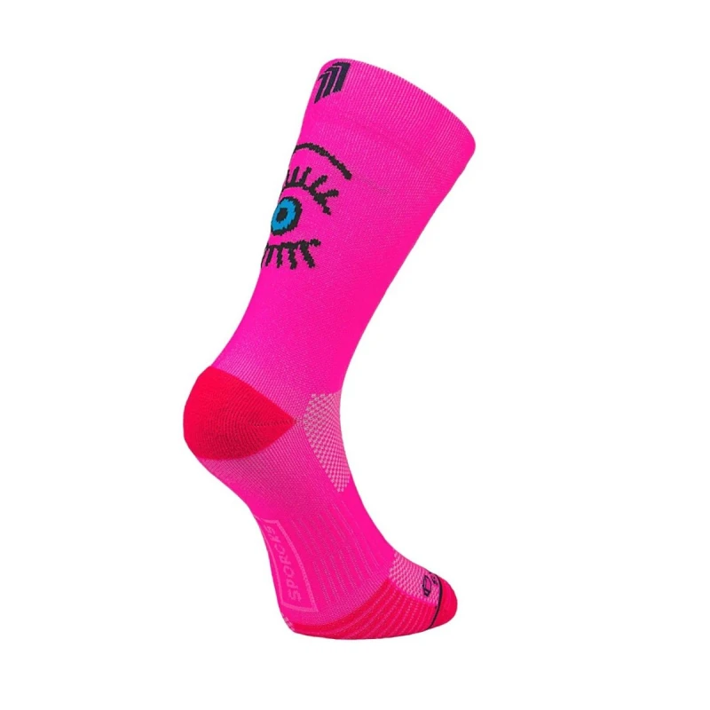 Image of Sporcks Eye Pink Socks, Size XS.