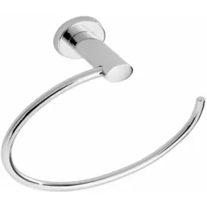 Image of Wall Mounted Chrome Eternity Towel Ring - Chrome