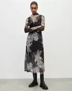 Image of AllSaints Hanna Venetia Midi Dress