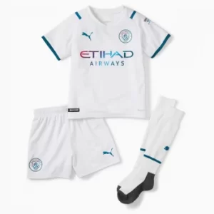 Image of PUMA Man City Away Youth Football Mini-Kit, Aquamarine, size 2T, Clothing