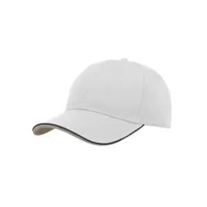 Image of Atlantis Zoom Piping Sandwich Sports 6 Panel Contrast Baseball Cap (One Size) (White)