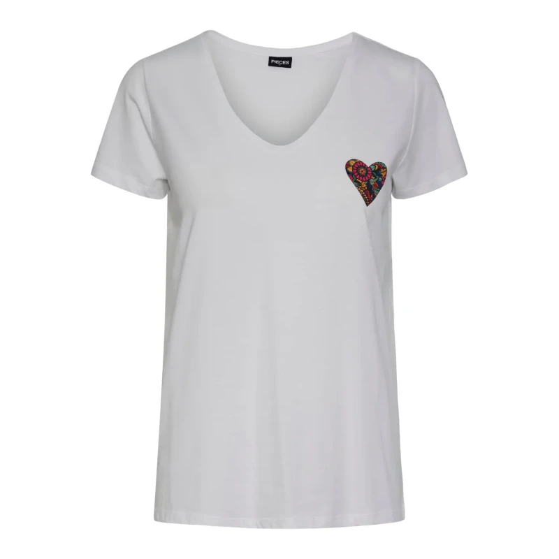 Image of Pieces Womens T-Shirt Pieces New Billy Blanc Female L