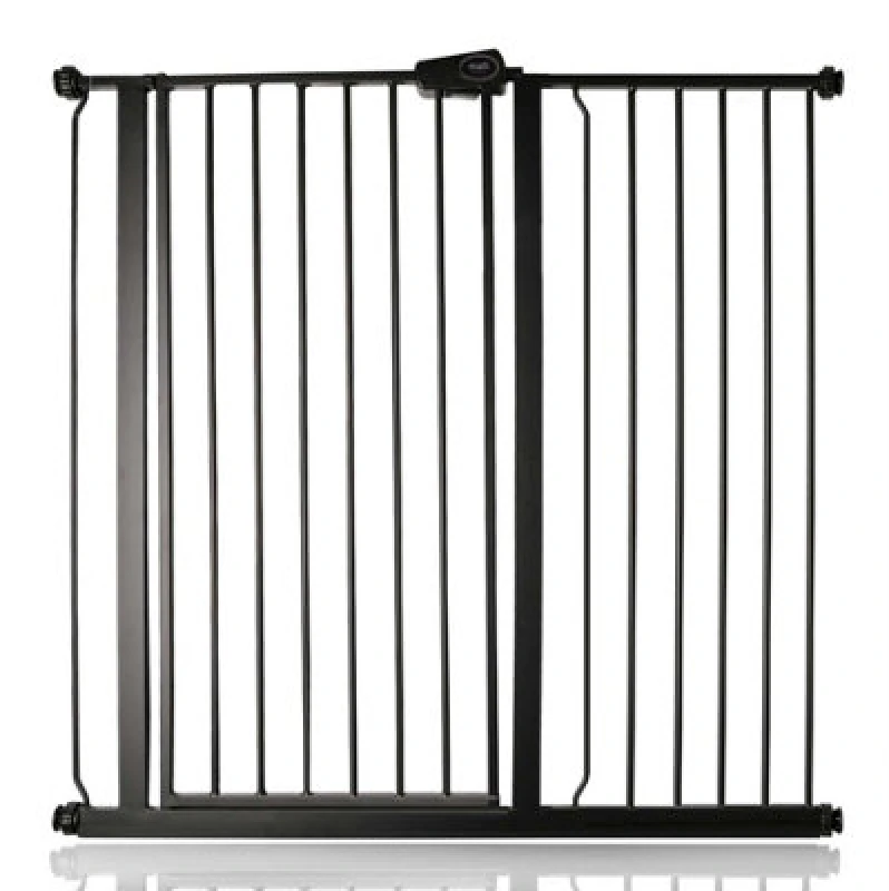 Image of Bettacare Child And Pet Gate, 107.4Cm - -115Cm, Matt Black, Extra Tall Gate 104Cm In Height, Pressure Fit Stair Gate