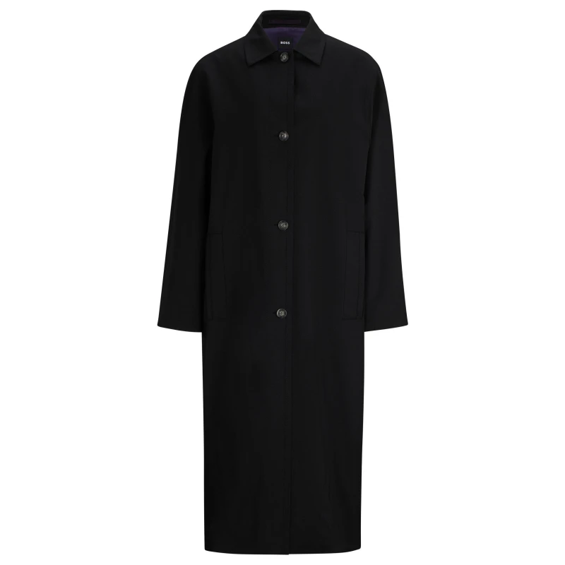 Image of Boss Womens Copilot Overcoat Black female 4 (XXS)