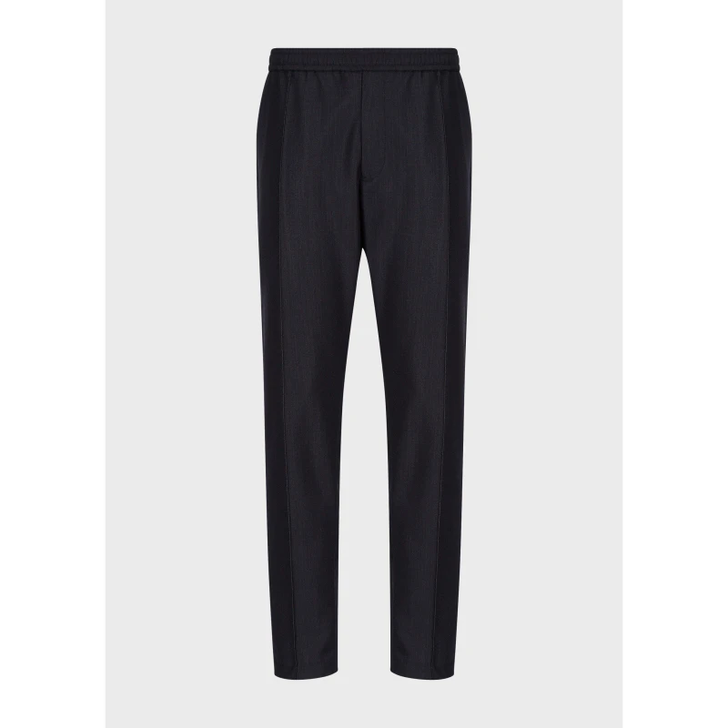 Image of Emporio Armani Mens Tapered Trousers Blu male 38