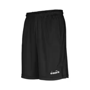 Image of Diadora Bermuda BeOne Long Running Shorts Mens - Black