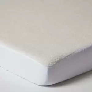 Image of Homescapes - Cot Bed Cosy Fleece Underblanket 70 x 140 cm, Pack of 2 - White