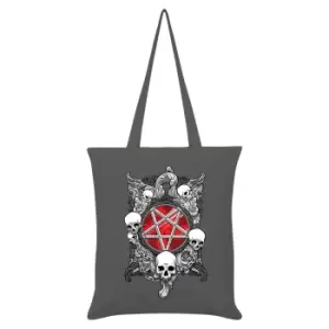 Image of Grindstore Infernal Pentagram Tote Bag (One Size) (Grey)