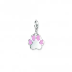 Image of Charmista Pink Cold Enamel Paw Charm Pendant 2015-007-9