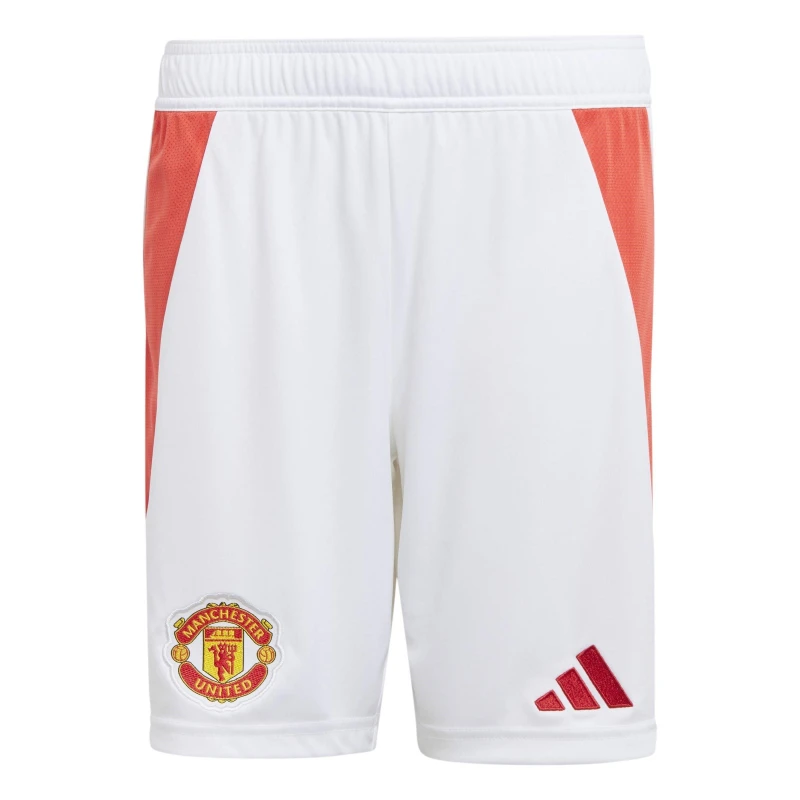 Image of adidas Manchester United Home Shorts 2024 2025 Juniors - White White 11 - 12 Years